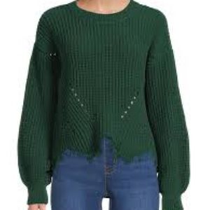 Dark Green Knit Sweater